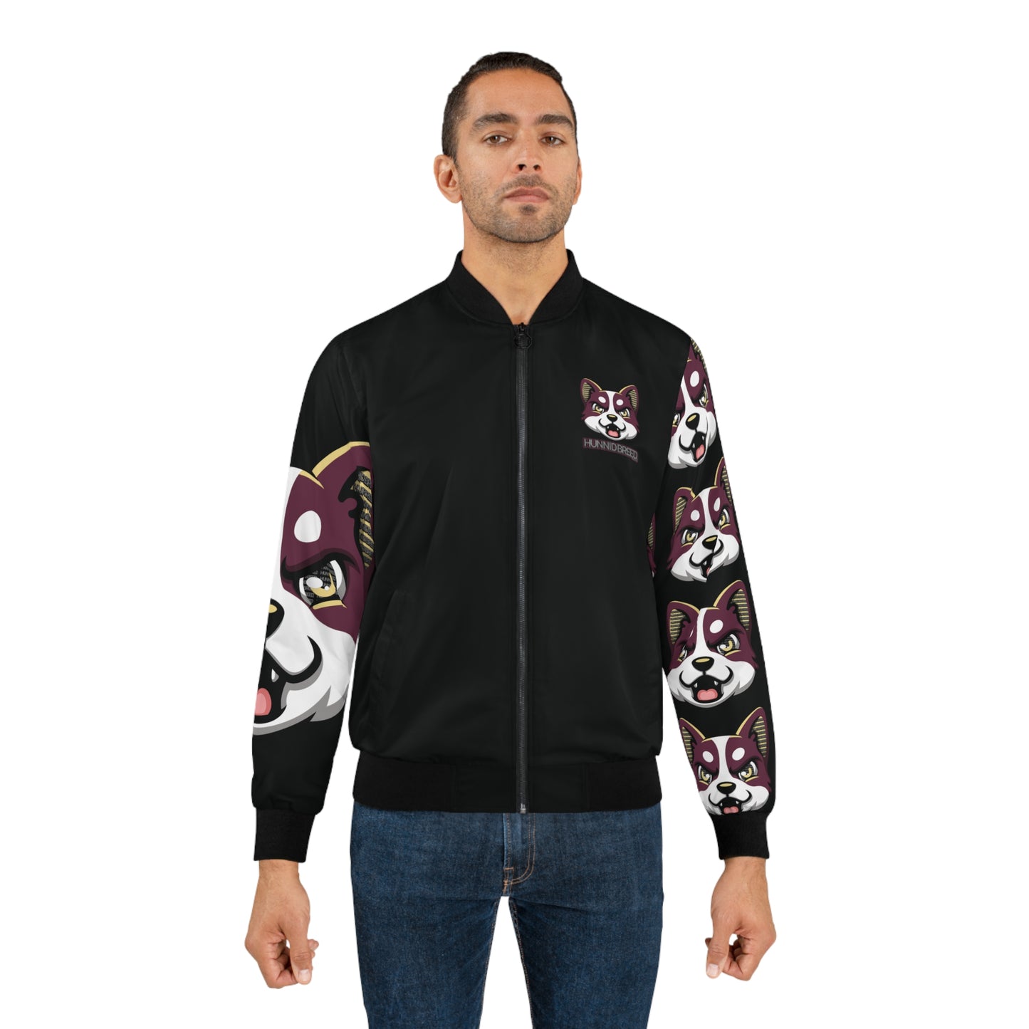 HBG ELEVEN ONE JACKET - BLACK/MAROON