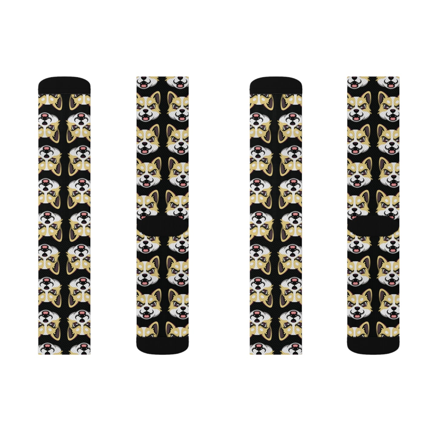 HBG ELEVEN ONE SOCKS - BLACK/BANANA CREAM
