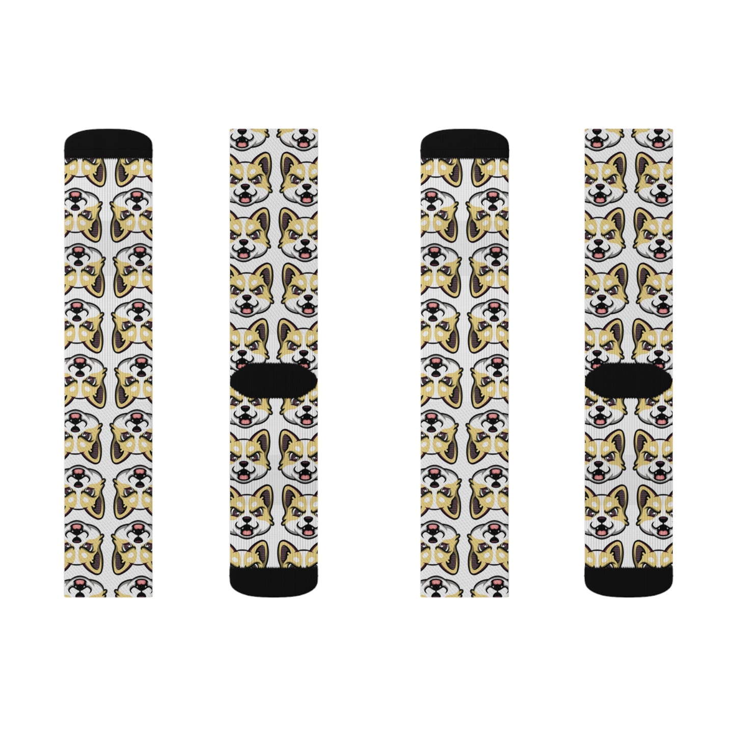 HBG ELEVEN ONE SOCKS - WHITE/BANANA CREAM