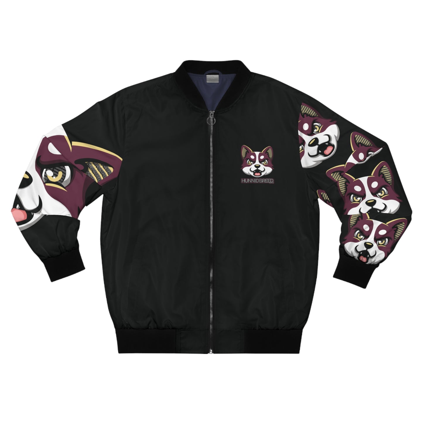 HBG ELEVEN ONE JACKET - BLACK/MAROON