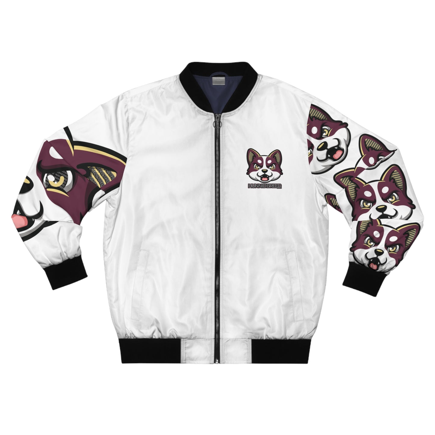 HBG ELEVEN ONE JACKET - WHITE/MAROON