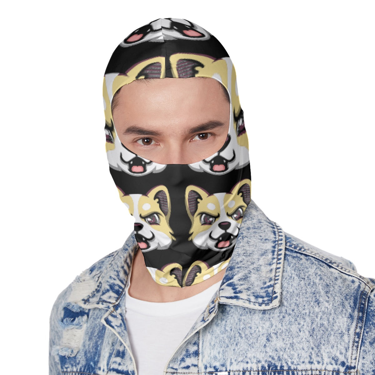 HBG ELEVEN ONE SKI MASK - BLACK/BANANA CREAM