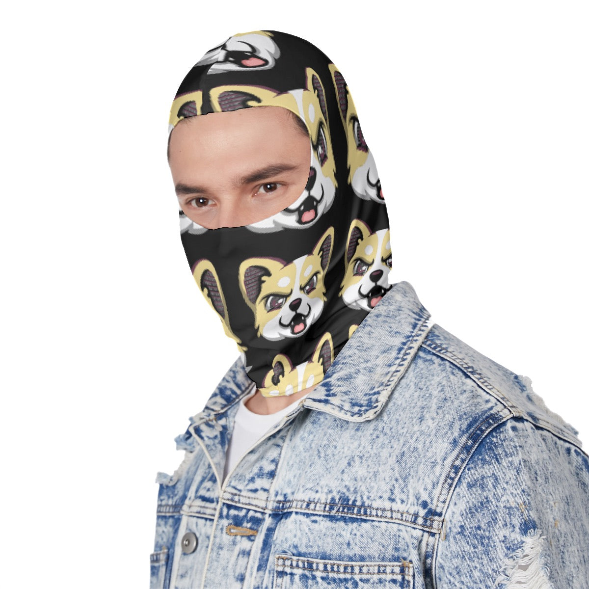 HBG ELEVEN ONE SKI MASK - BLACK/BANANA CREAM