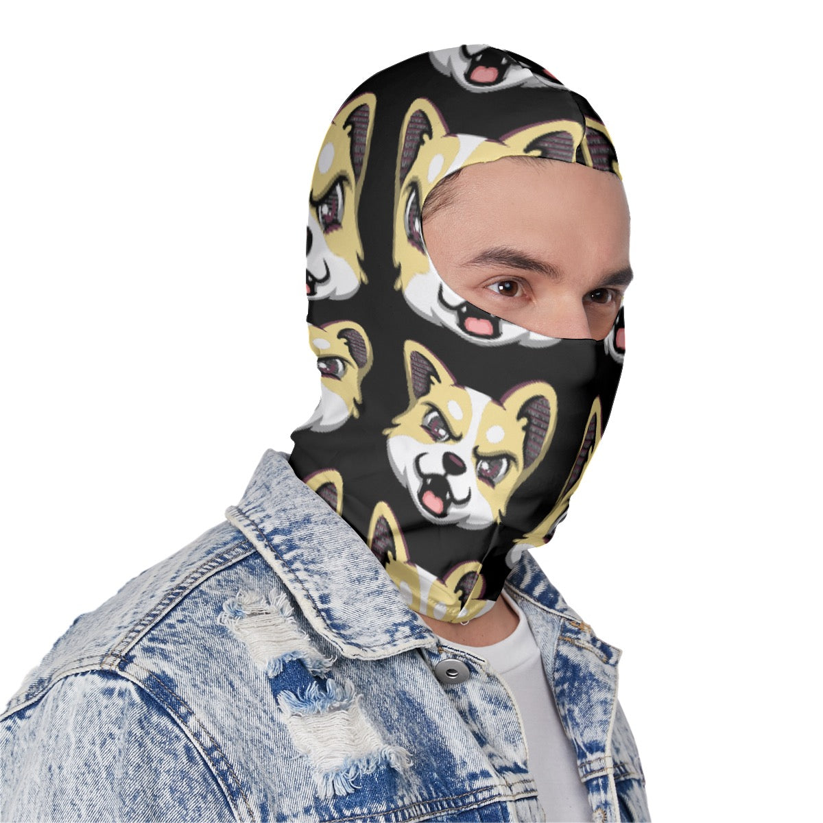 HBG ELEVEN ONE SKI MASK - BLACK/BANANA CREAM