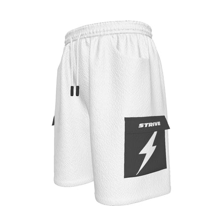 HBG STRIVE CARGO SHORTS - WHITE