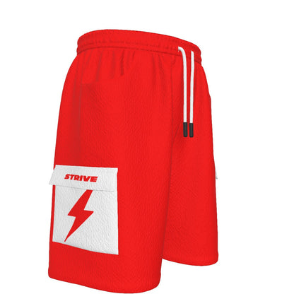 HBG STRIVE CARGO SHORTS - RED