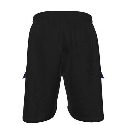 HBG STRIVE 3 BOLTS CARGO SHORTS - WHITE, BLACK, SKY BLUE - BLACK