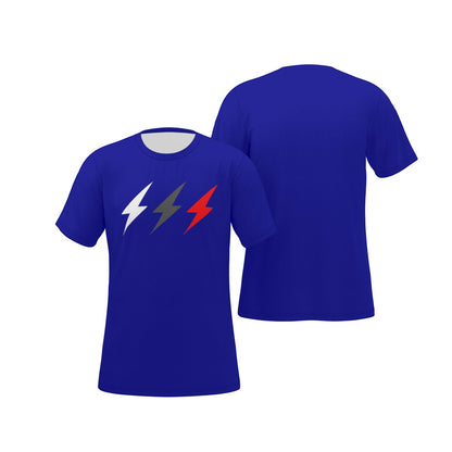 HBG STRIVE 3 BOLTS SHIRT - BLUE - WHITE / GREY / RED