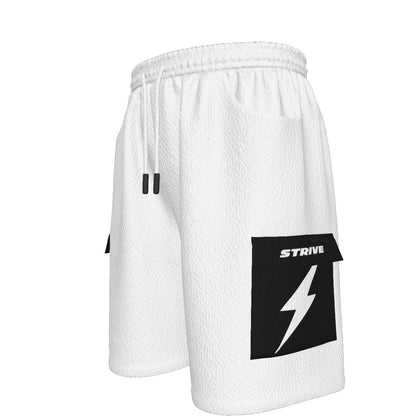 HBG STRIVE CARGO SHORTS - WHITE