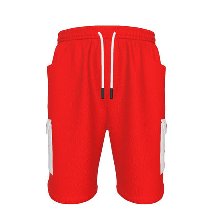 HBG STRIVE CARGO SHORTS - RED