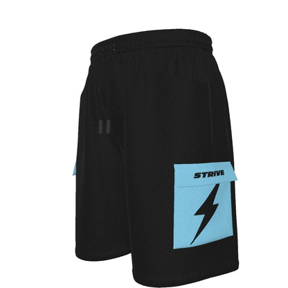 HBG STRIVE CARGO SHORTS - BLACK