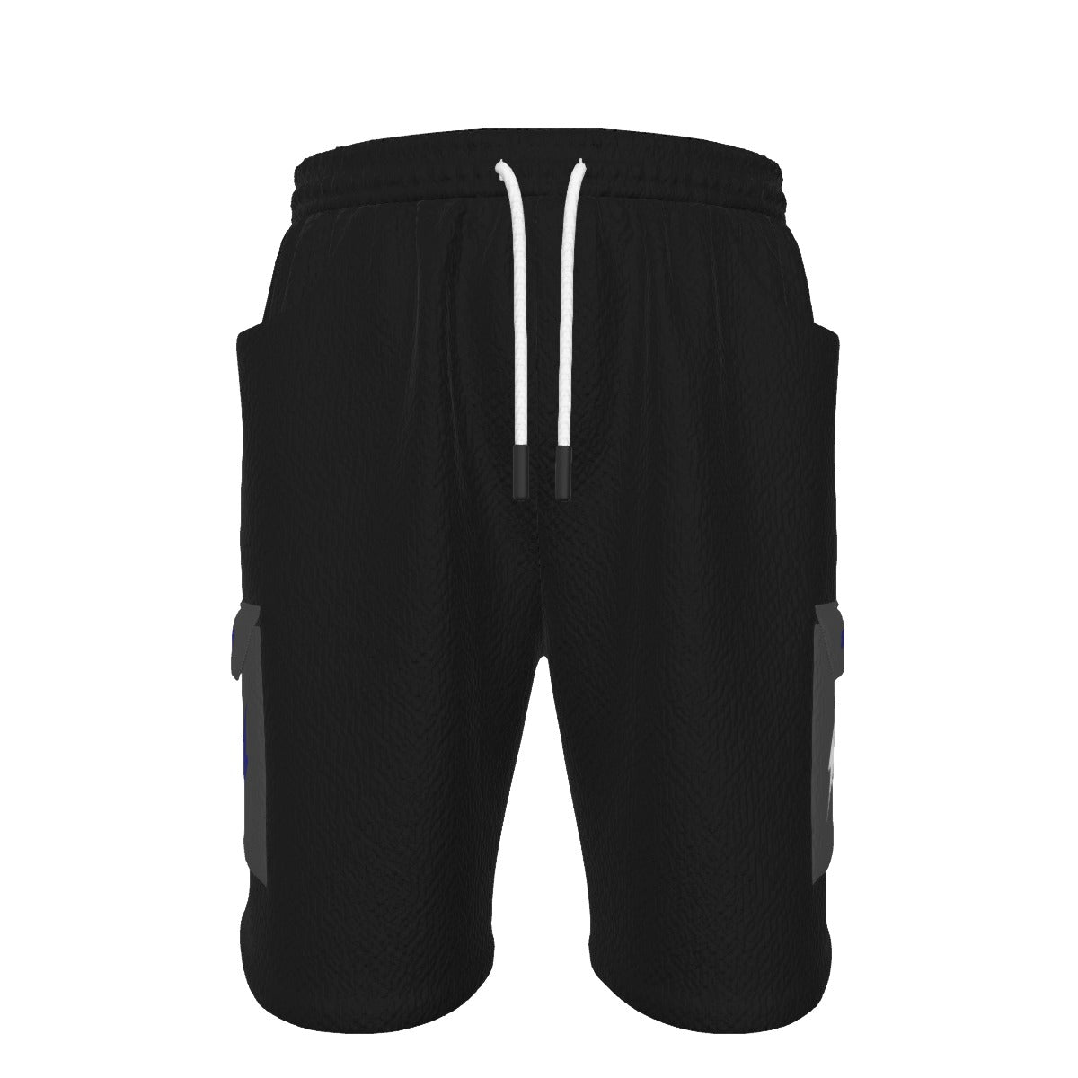 HBG STRIVE 3 BOLTS CARGO SHORTS - WHITE, BLACK, BLUE - BLACK