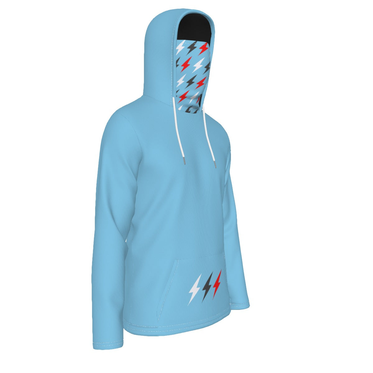 HBG STRIVE 3 BOLTS HOODIE - FACE MASK