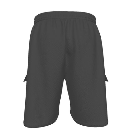 HBG STRIVE 3 BOLTS CARGO SHORTS - WHITE, BLACK, RED