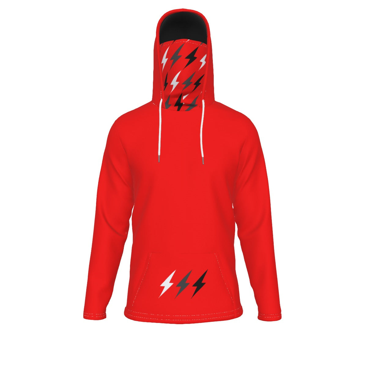 HBG STRIVE 3 BOLTS HOODIE - FACE MASK