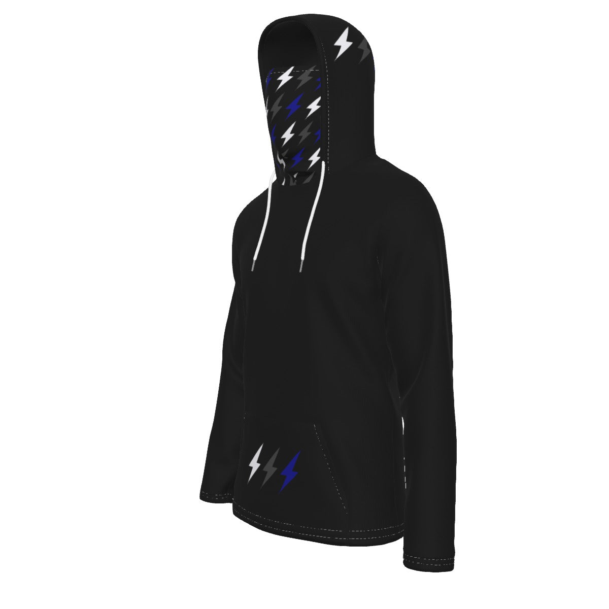 HBG STRIVE 3 BOLTS HOODIE - FACE MASK