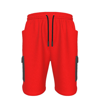 HBG STRIVE CARGO SHORTS - RED