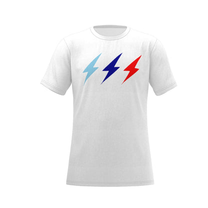 HBG STRIVE 3 BOLTS SHIRT - SKY BLUE, BLUE, RED