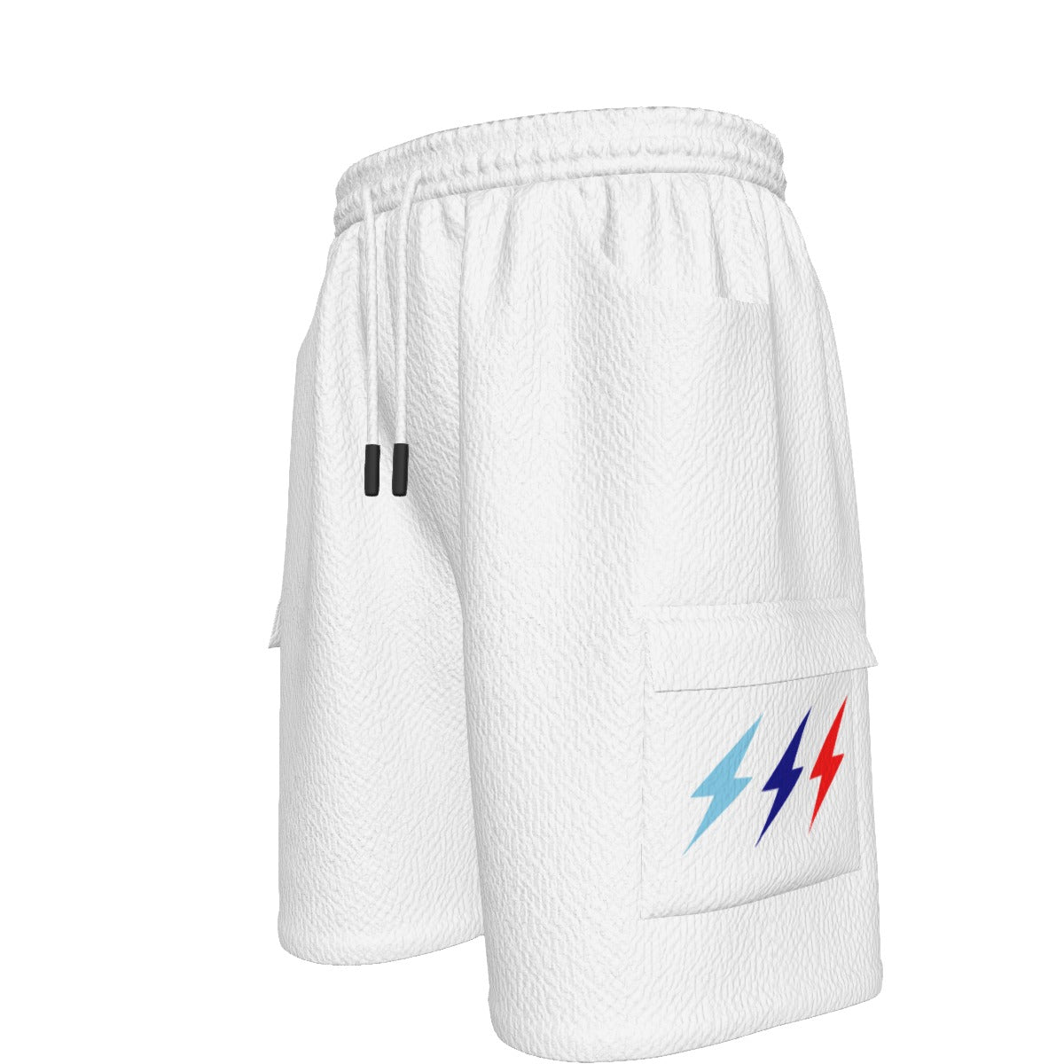 HBG STRIVE 3 BOLTS CARGO SHORTS - SKY BLUE, BLUE, RED