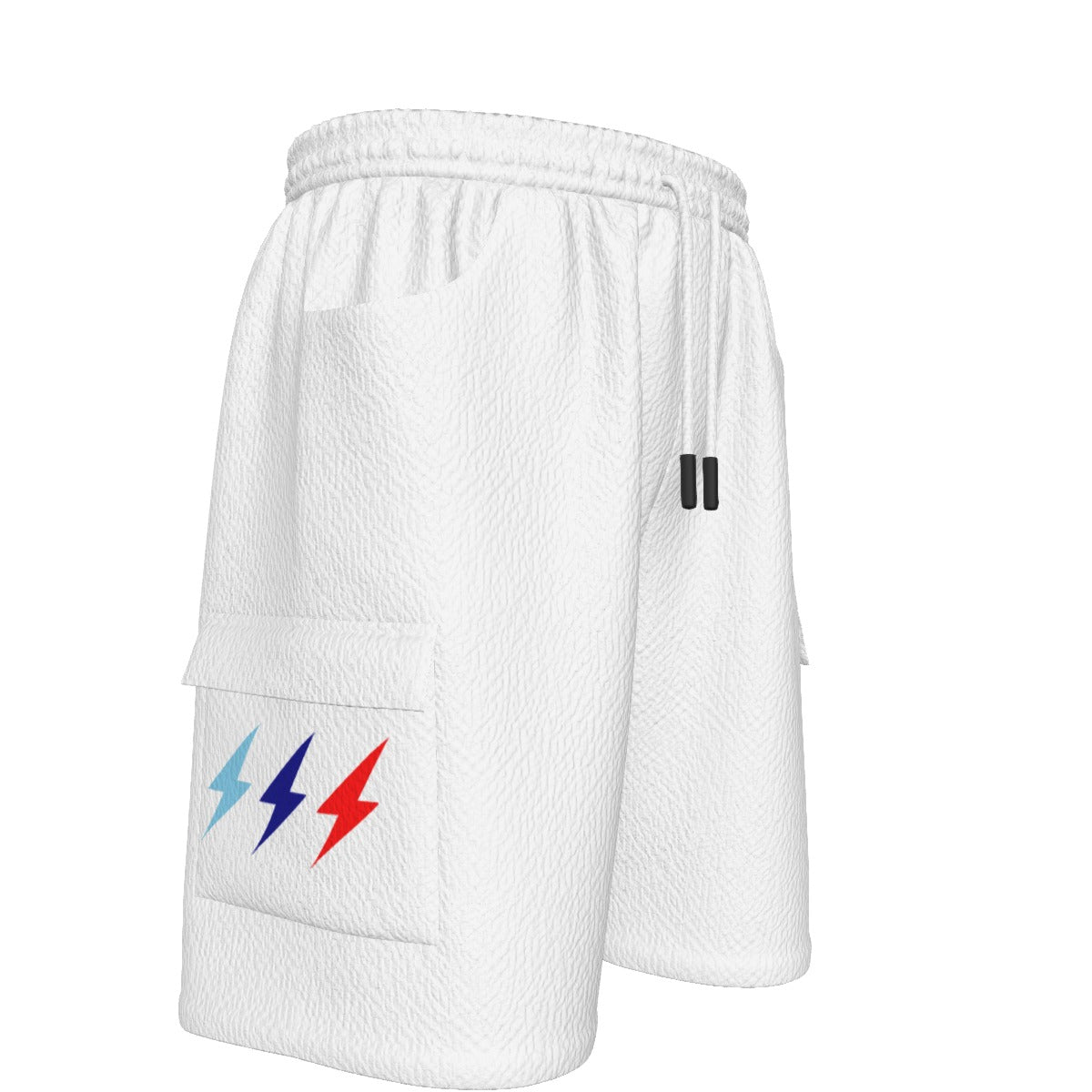 HBG STRIVE 3 BOLTS CARGO SHORTS - SKY BLUE, BLUE, RED