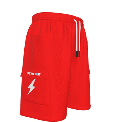 HBG STRIVE V CARGO SHORTS - RED