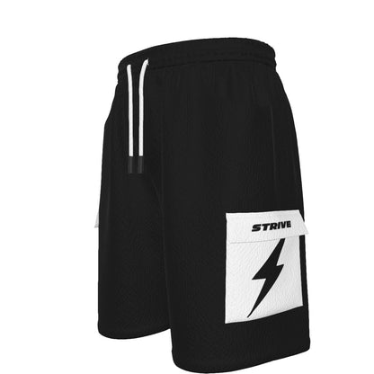 HBG STRIVE CARGO SHORTS - BLACK