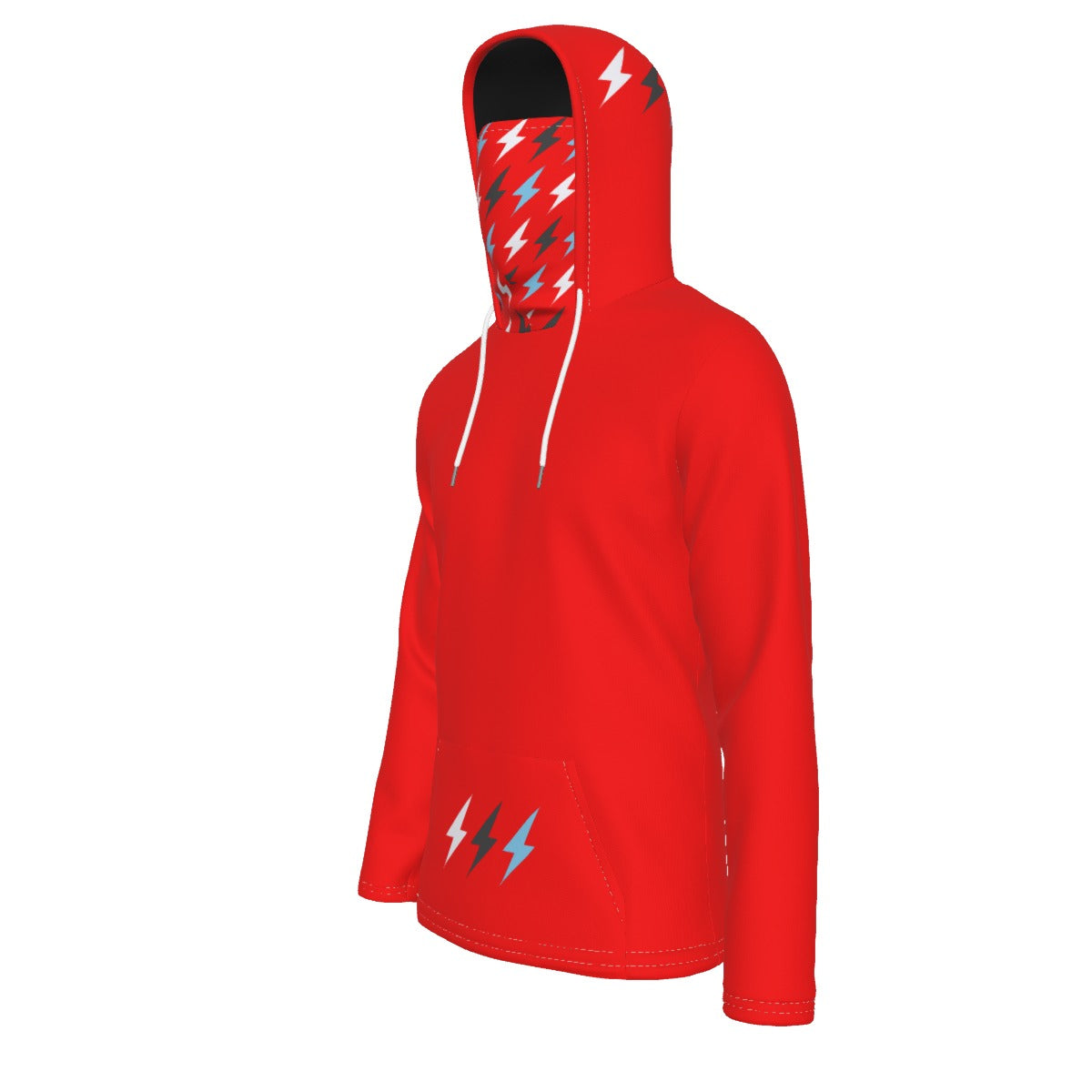 HBG STRIVE 3 BOLTS HOODIE - FACE MASK