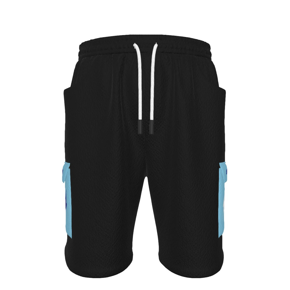 HBG STRIVE 3 BOLTS CARGO SHORTS - WHITE, BLACK, BLUE - BLACK