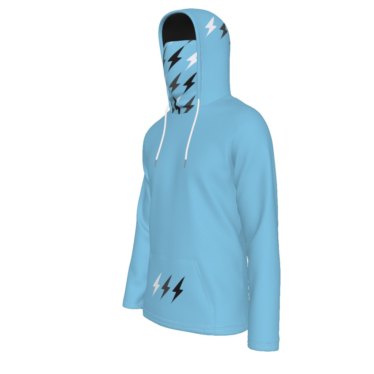 HBG STRIVE 3 BOLTS HOODIE - FACE MASK