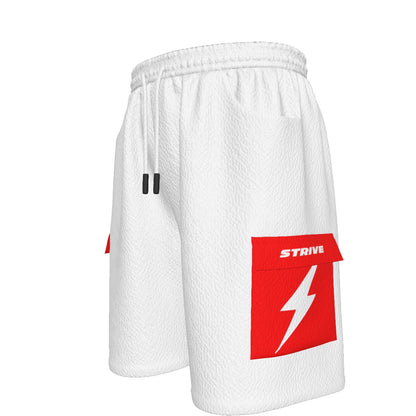 HBG STRIVE CARGO SHORTS - WHITE