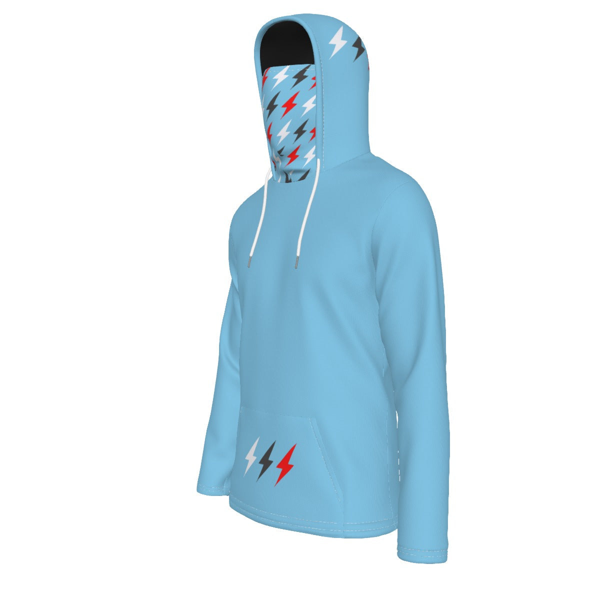 HBG STRIVE 3 BOLTS HOODIE - FACE MASK