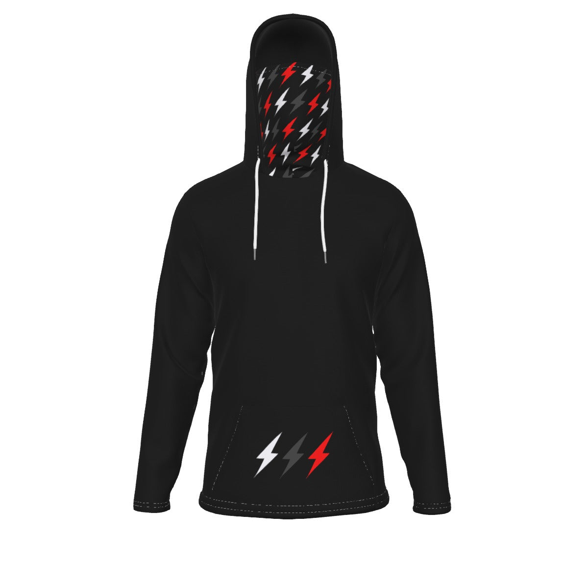 HBG STRIVE 3 BOLTS HOODIE - FACE MASK